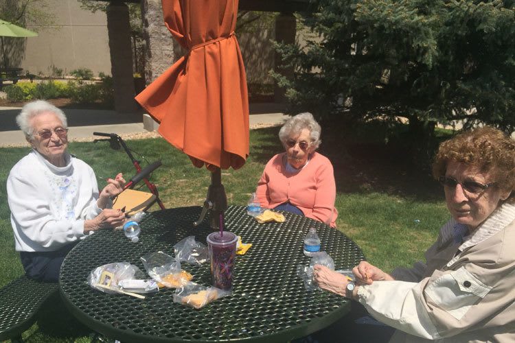 Enjoy the outdoors at Garden Square of Greeley Assisted Living and Memory Care