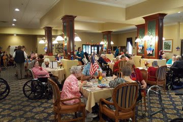 Staff and resident at Lakeview Terrace of Boulder City.