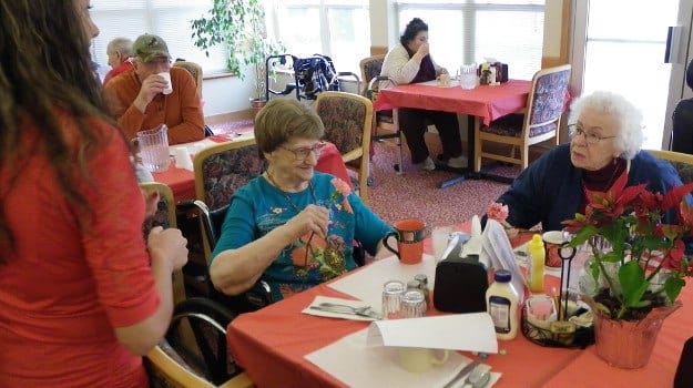 Activity room at Prairie House Assisted Living and Memory Care.