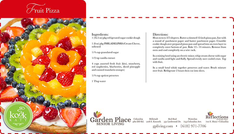 Recipe for delicious friet pizza at Garden Place Senior Living Business Office