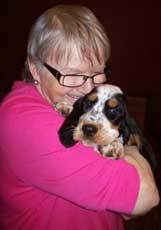 Janet Beaulieu with her dog
