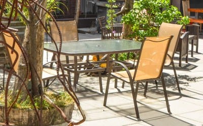 Outdoor Seating at Everett Station