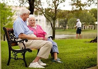 A cute couple at Lakeside at Mallard Landing