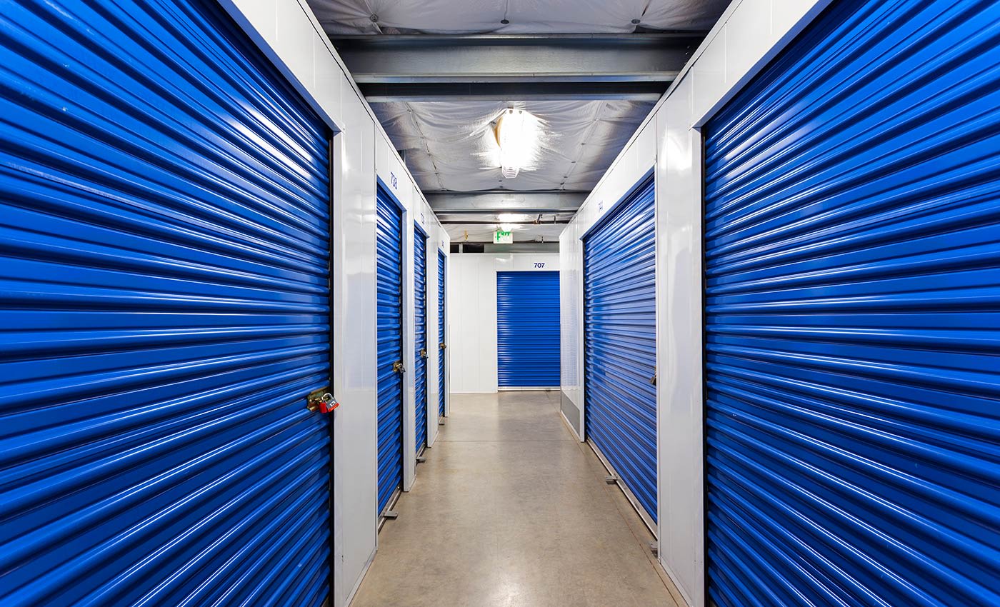 Clean storage facility at AAA Quality Self Storage in Lake Forest, California