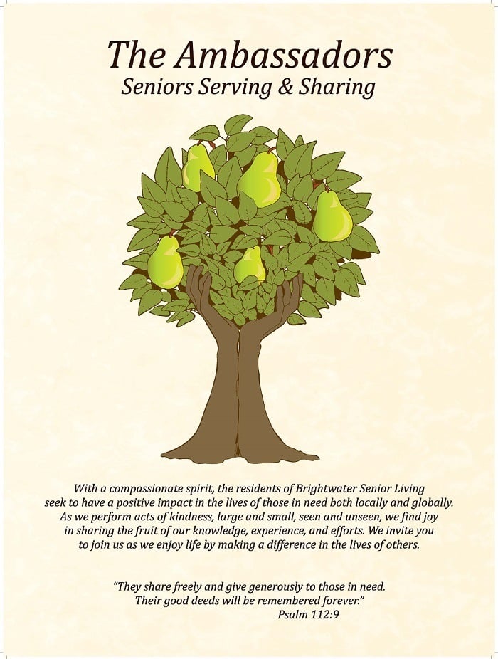 The Ambassadors Program at Brightwater Senior Living of Tuxedo gives you volunteer options