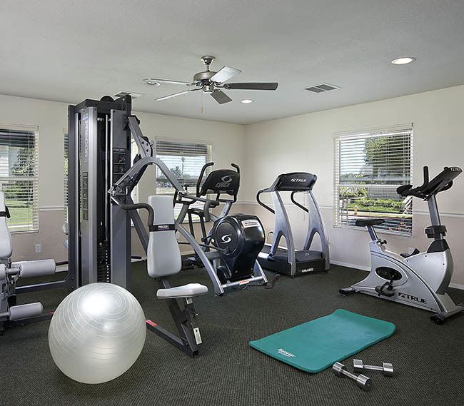 Fitness center at DELETED - Oceanwood Apartments