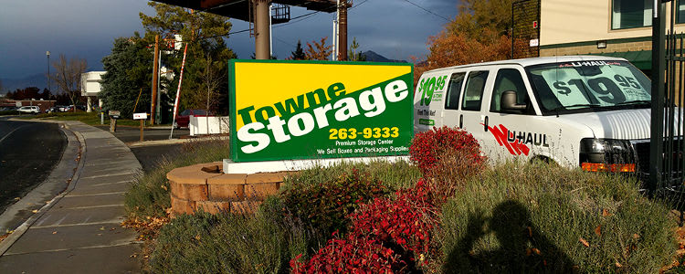 Moving truck at Towne Storage in Cottonwood Heights, UT