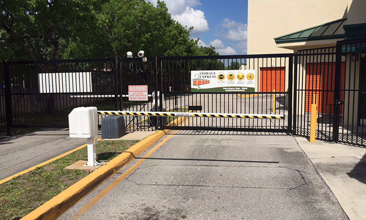 Gated facility at Storage Express in Pompano Beach, Florida