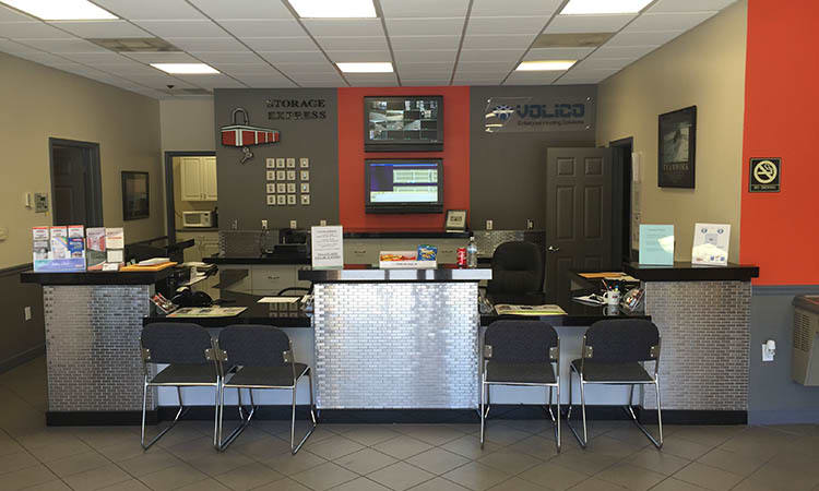 The front office at Storage Express in Pompano Beach, Florida