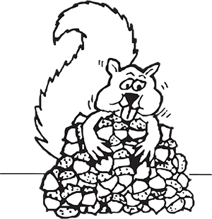 1970's Hide-Away Storage Squirrel
