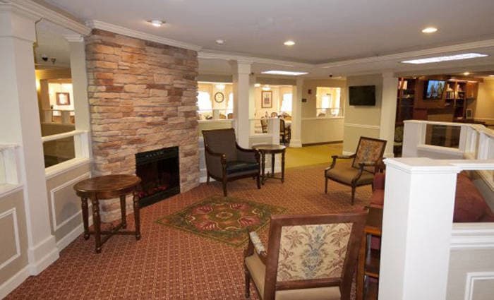 Living space at Waltonwood Carriage Park independent living facility