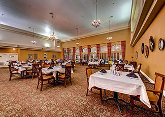Beautiful Dining Hall of Henderson senior living