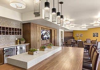 Dining Area of Oceanside senior living facility