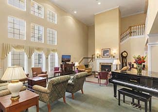 Piano at our senior living facility in Santa Maria