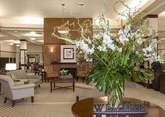Lounge at our senior living facility in Kirkland