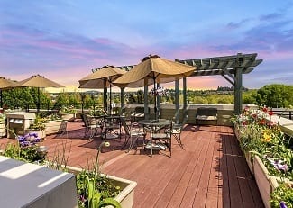 Dining hall of our senior living facility in Renton