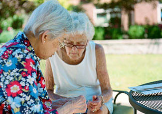 Family time at senior living in Huntington Beach