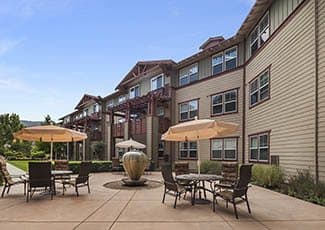 Exterior of Gilroy senior living facility
