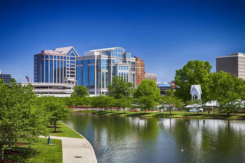 Skyline of Bend near senior living