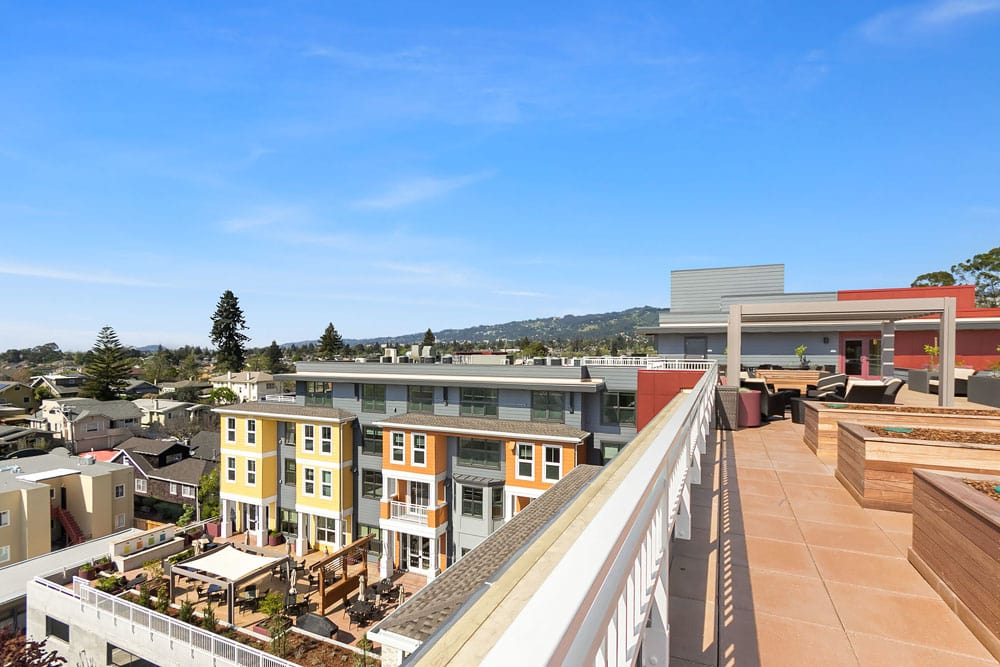 City views at Merrill Gardens at Rockridge in Oakland, California. 