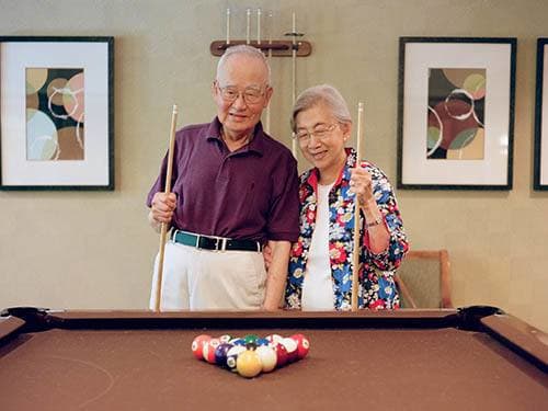 Seniors living a happy life here at Merrill Gardens at Monterey