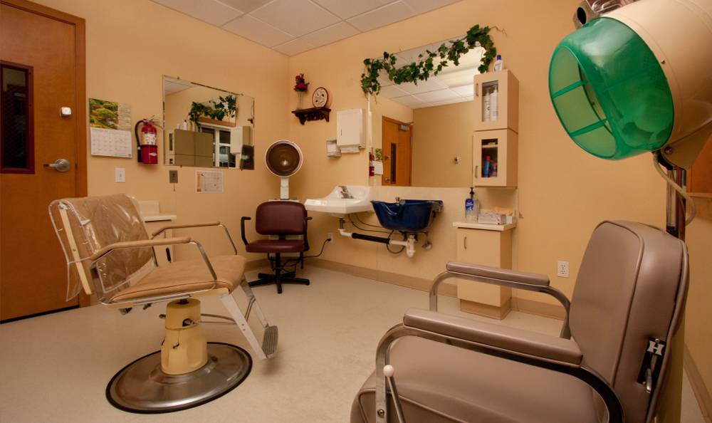 On-site Beauty Salon at Mountain Meadows Senior Living Campus in Leavenworth, WA