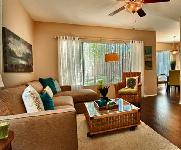 Living room at Village at Lakewood