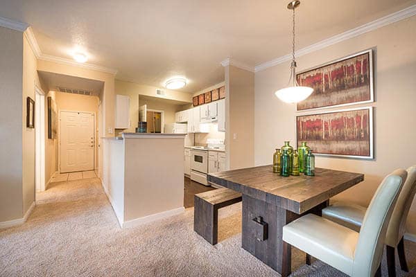 Living room at Avana on Second Apartments