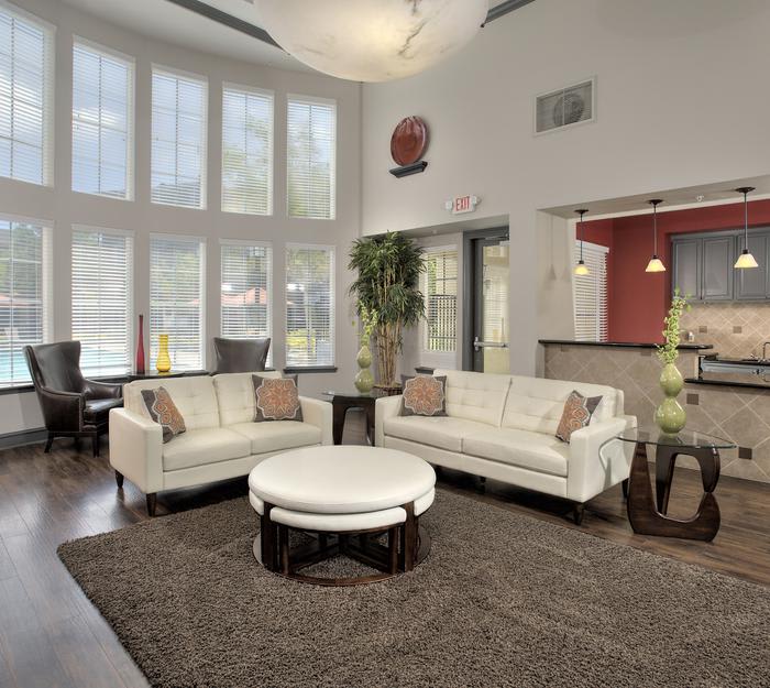 Our floor plans at The Tides Apartments in Richmond are open and spacious, with 14' ceilings!