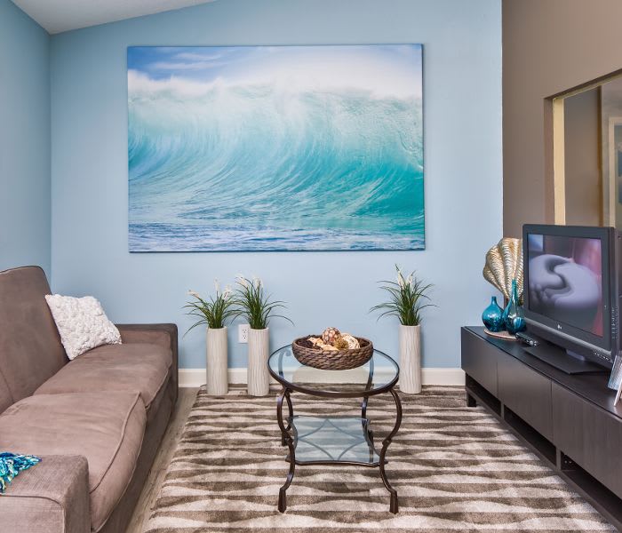 Living room at Arbors at Orange Park