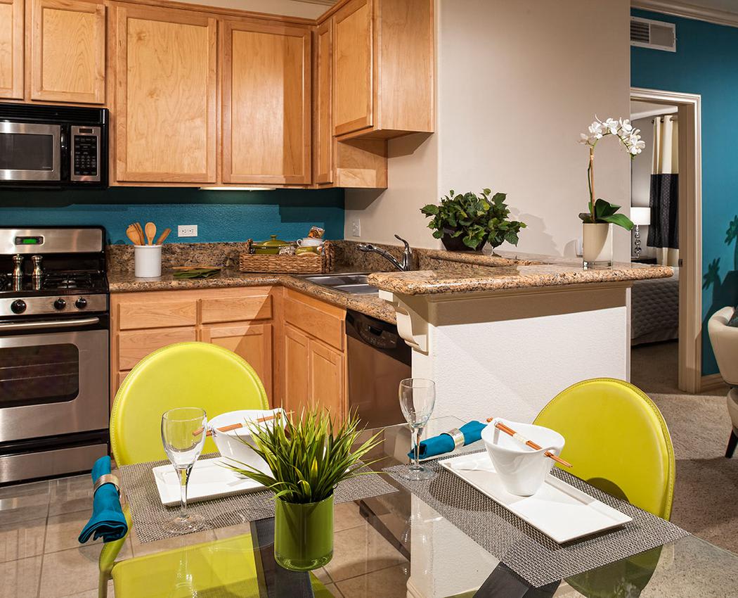 Fully Equipped kitchen at Avana North Hollywood Apartments in North Hollywood