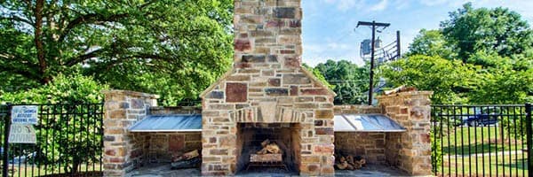 University Apartments has a community firepit