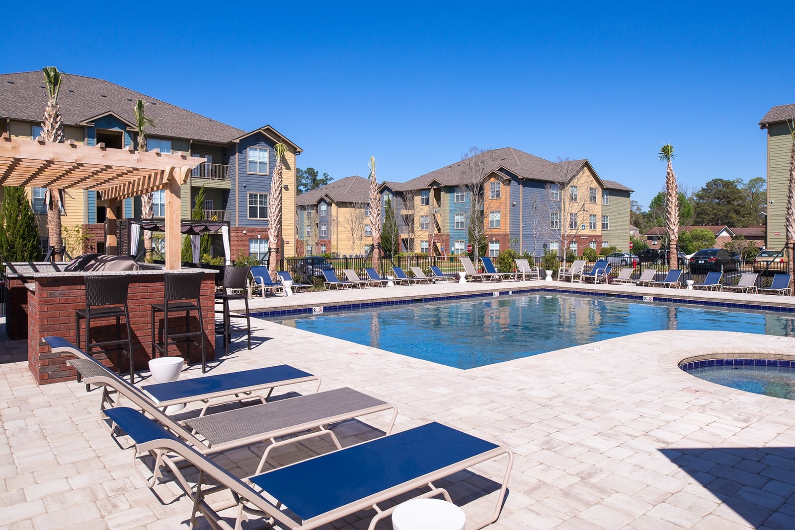 Enjoy the swimming pool at Eagle Flatts