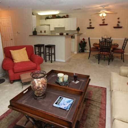 furnished living room at Beechwood Pines