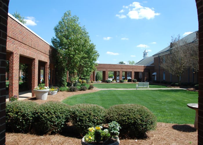 The Clinton Presbyterian Community garden scene