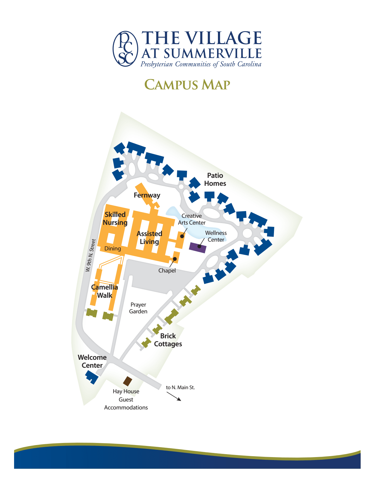 Campus map of The Village at Summerville in Summerville