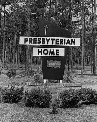 Historic sign of Presbyterian Communities of South Carolina