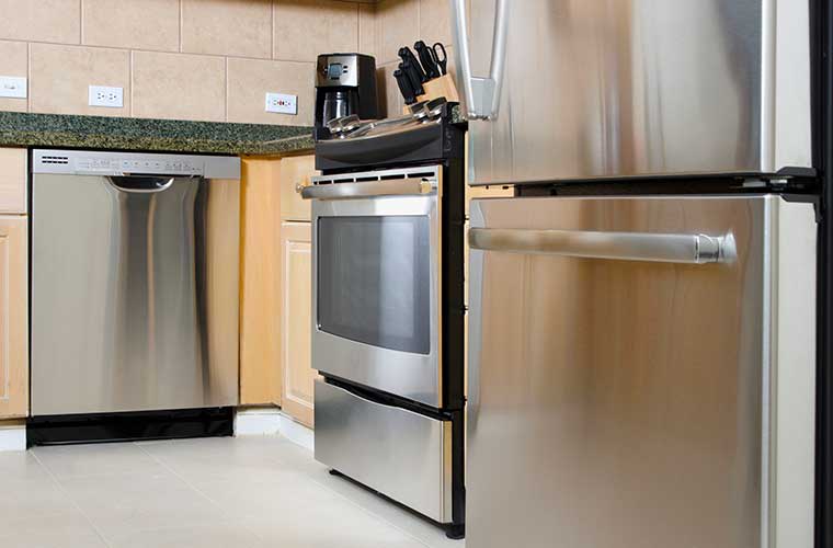 Polished and modern appliances make the kitchens at The Maverick wonderful.