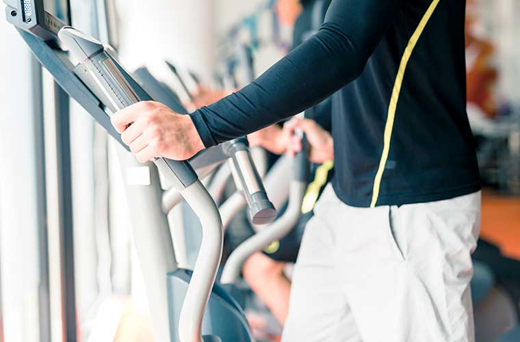 Keep moving in our fitness center at The Maverick