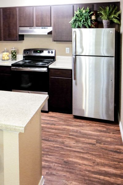 Enclave at City View offers a fully equipped kitchen