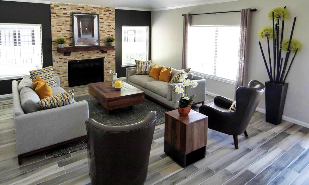 Our apartments in Fort Worth, TX showcase a luxury living room