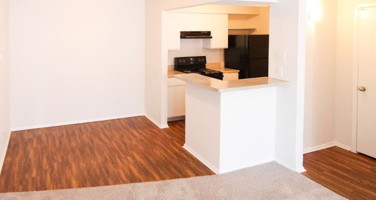 Renovated hardwood floors in our Fort Worth, TX apartments