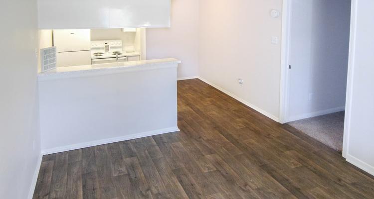 Hardwood floors at apartments in Houston, TX