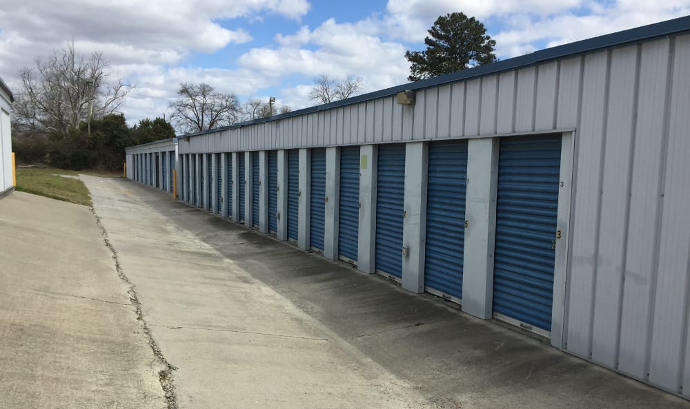 There are many different size storage units at A & A Self Storage in Warner Robins, Georgia