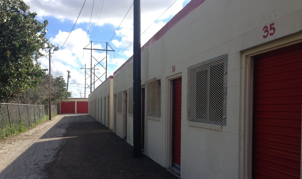 Outdoor units at Action Self Storage in Harlingen, Texas