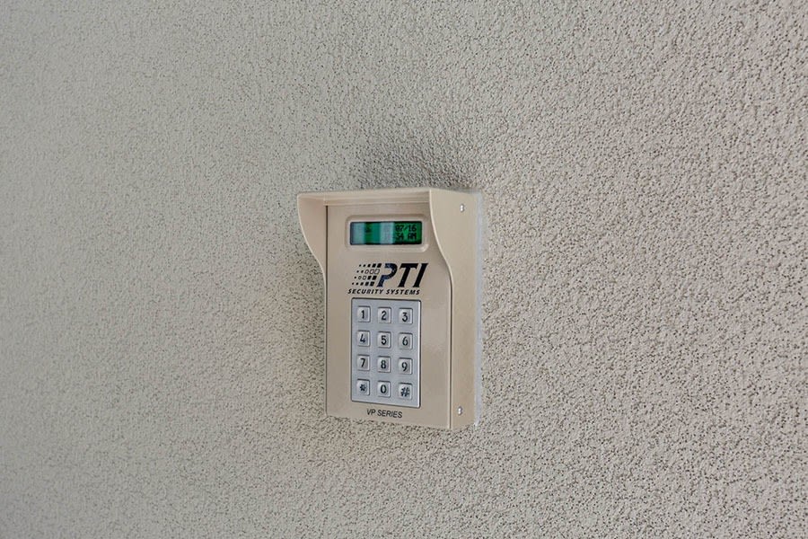Access pad for security at Happy Boxes Self Storage