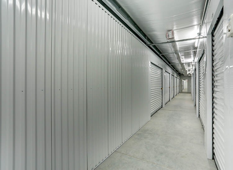 Wide hallways at Self Storage in Portsmouth, Virginia