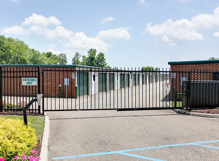 Access gate at Self Storage in Hampton, Virginia