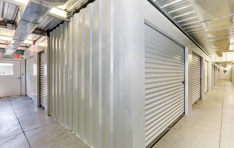 Wide hallways at Happy Boxes Self Storage in Kitty Hawk, North Carolina