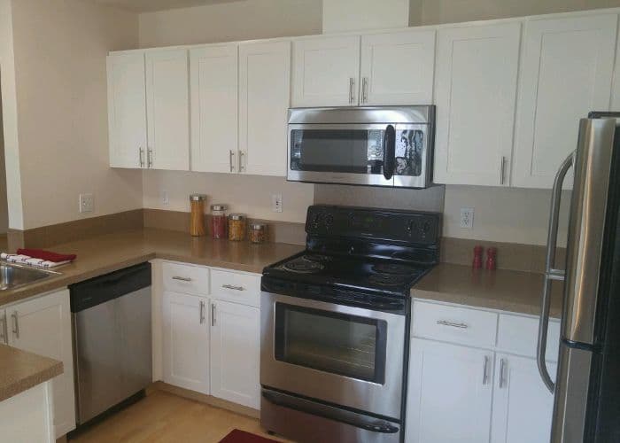 Kitchen at The Addison Apartments in Vancouver,